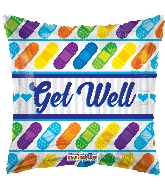 18" Get Well Bandages Foil Balloon