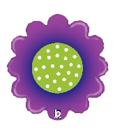 18" Balloon Spring Flower Purple Foil Balloon