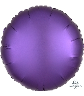 18" Satin Luxe Purple Royale Circle Foil Balloon