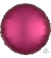 18" Satin Luxe Pomegranate Circle Foil Balloon
