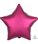 18" Satin Luxe Pomegranate Star Foil Balloon