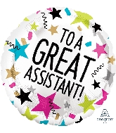 18" Great Assistant Stars Foil Balloon