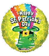 18" St. Patrick's Day Rainbow GelliBean Foil Balloon