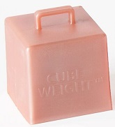 65 Gram Cube Balloon Weights Rose Gold 10 Count
