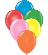 17" Standard Assorted Tuftex Latex Balloons (50 Per Bag)