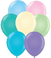 11" Pastel Pastel Assort Tuftex Latex Balloons 100 Per Bag