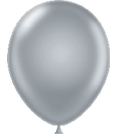 9" Pearl Silver Tuftex Latex Balloons 100 Per Bag