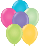 11" Pastel Tropical Assort Tuftex Latex Balloons (100 Per Bag)
