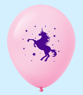11" Unicorn Latex Balloons 25 Count Pastel Pink