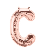 16" Airfill Only Letter C - Rose Gold  Letter