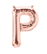 16" Airfill Only Letter P - Rose Gold  Letter