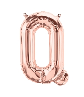 16" Airfill Only Letter Q - Rose Gold  Letter