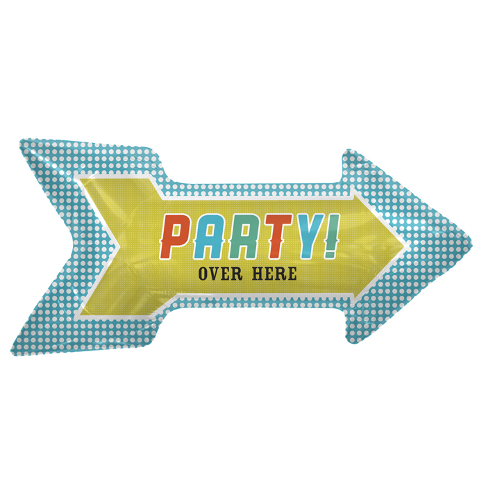 36" Foil Balloon Packaged Party Arrow