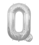 34" Northstar Brand Packaged Letter Q - Silver Foil Balloon