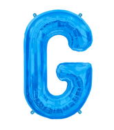 34" Northstar Brand Packaged Letter G - Blue Foil Balloon