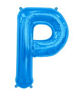 34" Northstar Brand Packaged Letter P - Blue Foil Balloon