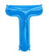 34" Northstar Brand Packaged Letter T - Blue Foil Balloon
