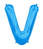 34" Northstar Brand Packaged Letter V - Blue Foil Balloon