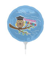 9" Airfill Only Spanish Grad Owl Foil Balloon
