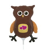 14" Airfill Only Self Sealing Balloon Owl