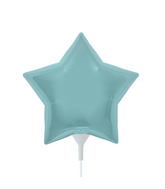 9" Airfill Only Northstar Brand Pastel Blue Star Foil Balloon