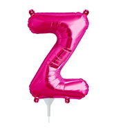 16" Airfill Only Self Sealing 16" Letter Z - Magenta Foil Balloon