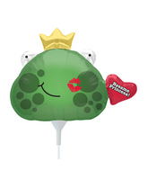 14" Airfill Only Self Sealing Besame Frog Balloon (Spanish)