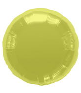 18" Foil Balloon Citrine Yellow Round