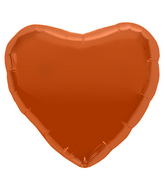 18" Foil Balloon Orange Heart