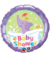 18" Baby Shower Elephant Mylar Balloon