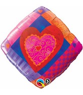 18" Heart Accent Patterns Packaged