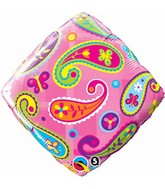 18" Pink Paisley Patterns Balloon