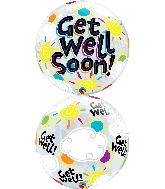 22" Single Bubble Get Well Soon Sunny Day Balloon