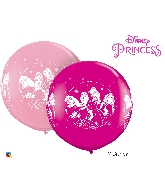 36" Pink&Berry 02 Count Disney Princesses Latex Balloons