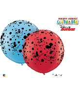 36" Red/Blue 02 Count Mickey Mouse Latex Balloons