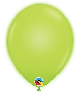 10" Q-Lite Green 5 Count Qualatex Light Up Latex Balloons