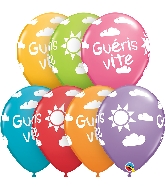 11" Festive 50CT Gueris Vite Ensoleille Latex Balloons