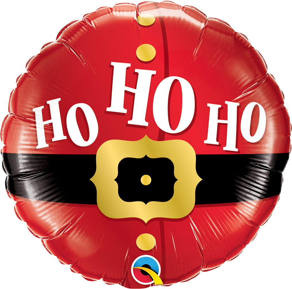 18" Ho Ho Ho Santa'S Belt Foil Balloon