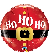18" Ho Ho Ho Santa's Belt Foil Balloon