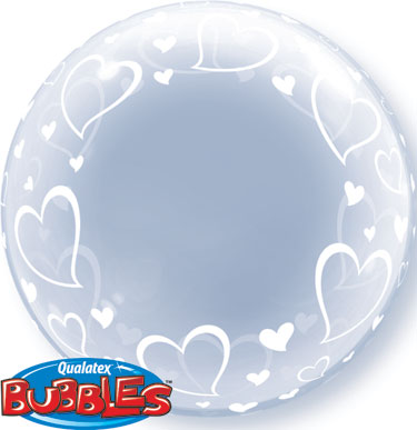 BALÃO DECO BUBBLE LISO 20 POLEGADAS QUALATEX #68824