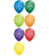 11" Carnival Assorted (50 Count) Happy Retirement Bursts Latex Balloons