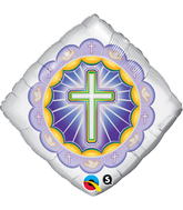 18" Diamond Illuminated Cross