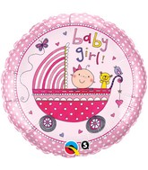18" Rachel Ellen – Baby Girl Stroller Licensed Balloon