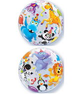 22" Party Animals Plastic Bubble Balloons