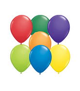 5" Qualatex Latex Balloons Carnival (100 Per Bag)