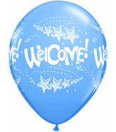 11" Welcome! Stars Contemporary Assortment (50 Per Bag) Latex Balloons