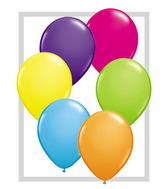 5" Qualatex Latex Balloons Tropical Assort (100 Per Bag)