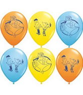 11" Phineas and Ferb Special Assortment (25 Per Bag) Latex Balloons