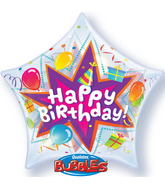 22" Birthday Party Blast Plastic Bubble Balloons
