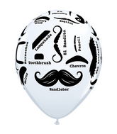 Mustache Mylar Balloons